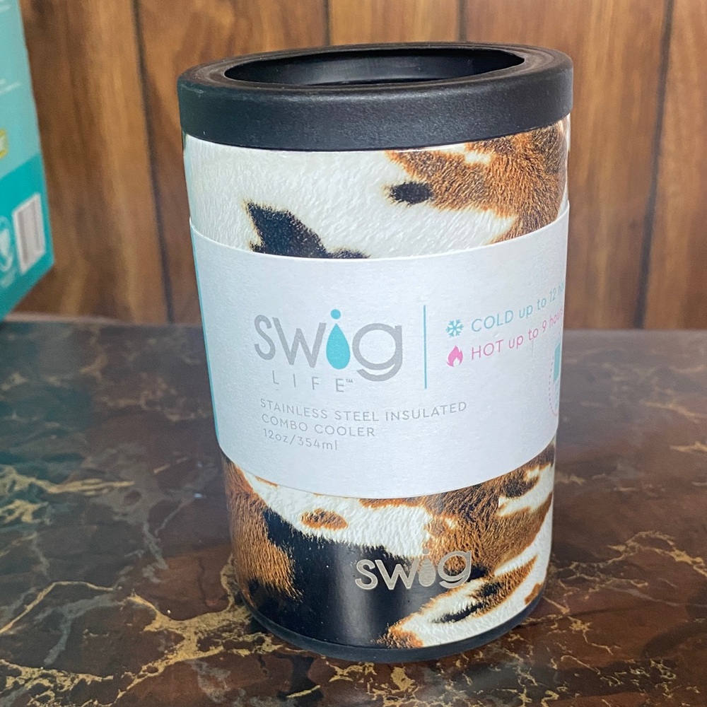 Swig Life cow print combo cooler